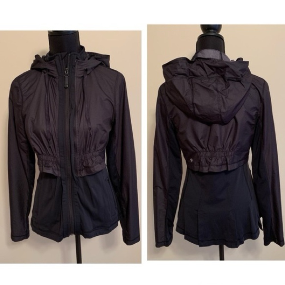 NWOT Lululemon Athletica Black Proactive 2 in 1 Convertible Jacket size 8
